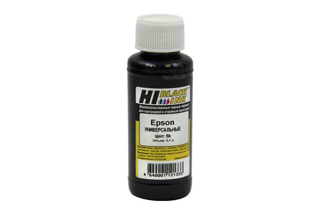 Комплект чернил Hi-Black Универсальные для Epson (Тип E), Bk,C,M,Y,CL,ML, 0,1 л